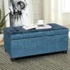 Flash Sale 🧨 Adeco Tufted Rectangular Storage Ottoman Bench DIY Assembly Required ⌛ -Adeco Shop Adeco Tufted Rectangular Storage Ottoman Bench DIY Assembly Required