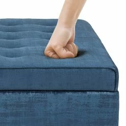 Flash Sale 🧨 Adeco Tufted Rectangular Storage Ottoman Bench DIY Assembly Required ⌛ -Adeco Shop Adeco Tufted Rectangular Storage Ottoman Bench DIY Assembly Required 11