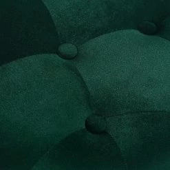 Brand new ✔️ Adeco Tufted Round Ottoman - Upholstered Ottoman Footstool Foot Rest Blue 🥰 -Adeco Shop Adeco Tufted Round Ottoman Upholstered Ottoman Footstool Foot Rest 4