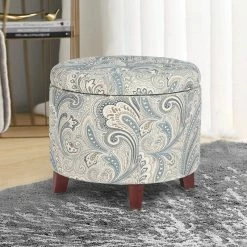 Best reviews of 🥰 Adeco 20" Tufted Round Ottoman With Storage ✔️