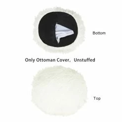 Best reviews of ✨ Adeco Unstuffed Ottoman Round Pouf Cushion Covers Faux Fur Foot Stool Pink 🛒 -Adeco Shop Adeco Unstuffed Ottoman Round Pouf Cushion Covers Faux Fur Foot Stool 5