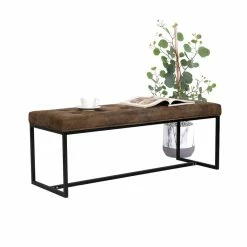 Best Pirce 🔔 Adeco Upholstered Ottoman,Faux Leather Cushion Bench,Footrest Stool 😍 -Adeco Shop Adeco Upholstered Ottoman2CFaux Leather Cushion Bench2CFootrest Stool 2