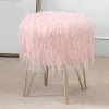 Buy 🧨 Adeco Vanity Stool Chair Soft Furry Footrest Stool 👗 Dressing Ottoman 🎁 -Adeco Shop Adeco Vanity Stool Chair Soft Furry Footrest Stool Dressing Ottoman