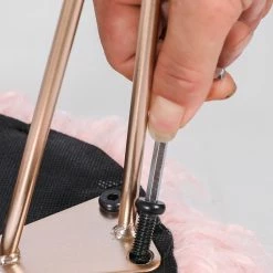 Buy 🧨 Adeco Vanity Stool Chair Soft Furry Footrest Stool 👗 Dressing Ottoman 🎁 -Adeco Shop Adeco Vanity Stool Chair Soft Furry Footrest Stool Dressing Ottoman 6