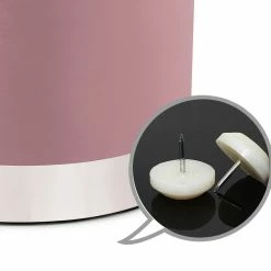 Best reviews of 😀 Adeco Vanity Upholstered Round Velvet Ottoman Footstool Silver Trim Blue 😀 -Adeco Shop Adeco Vanity Upholstered Round Velvet Ottoman Footstool Silver Trim 4