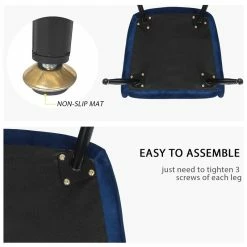 Cheapest 🧨 Adeco Velvet Dining Chairs Set Of 2, Accent Armchairs Black Metal Legs Green ✨ -Adeco Shop Adeco Velvet Dining Chairs Set of 22C Accent Armchairs Black Metal Legs 13