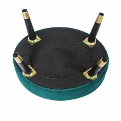 Cheap 😀 Adeco Velvet Foot Stool Oval Vanity Rest Ottoman Bench With Wood Legs 👏 -Adeco Shop Adeco Velvet Foot Stool Oval Vanity Rest Ottoman Bench with Wood Legs 5