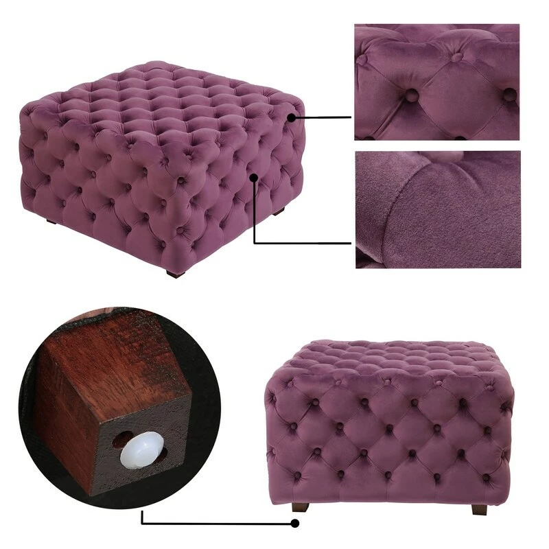 Best Pirce ๐ Adeco Velvet Ottoman Bench Cube Foot Rest Stool Square Coffee Table ๐ฅฐ 5 Best Pirce ๐ Adeco Velvet Ottoman Bench Cube Foot Rest Stool Square Coffee Table ๐ฅฐ - Image 3