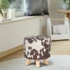 New 🤩 Adeco Velvet Round Ottoman Foot Rest Stool Padded Seat 🥰 1 New 🤩 Adeco Velvet Round Ottoman Foot Rest Stool Padded Seat 🥰 -Adeco Shop Adeco Velvet Round Ottoman Foot Rest Stool Padded Seat