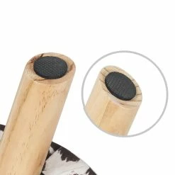 New 🤩 Adeco Velvet Round Ottoman Foot Rest Stool Padded Seat 🥰 -Adeco Shop Adeco Velvet Round Ottoman Foot Rest Stool Padded Seat 7