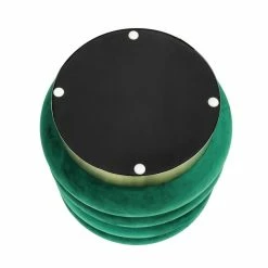 Flash Sale 😉 Adeco Velvet Round Storage Ottoman Side Table With Comfortable Seating 🔔 -Adeco Shop Adeco Velvet Round Storage Ottoman Side Table with Comfortable Seating 9