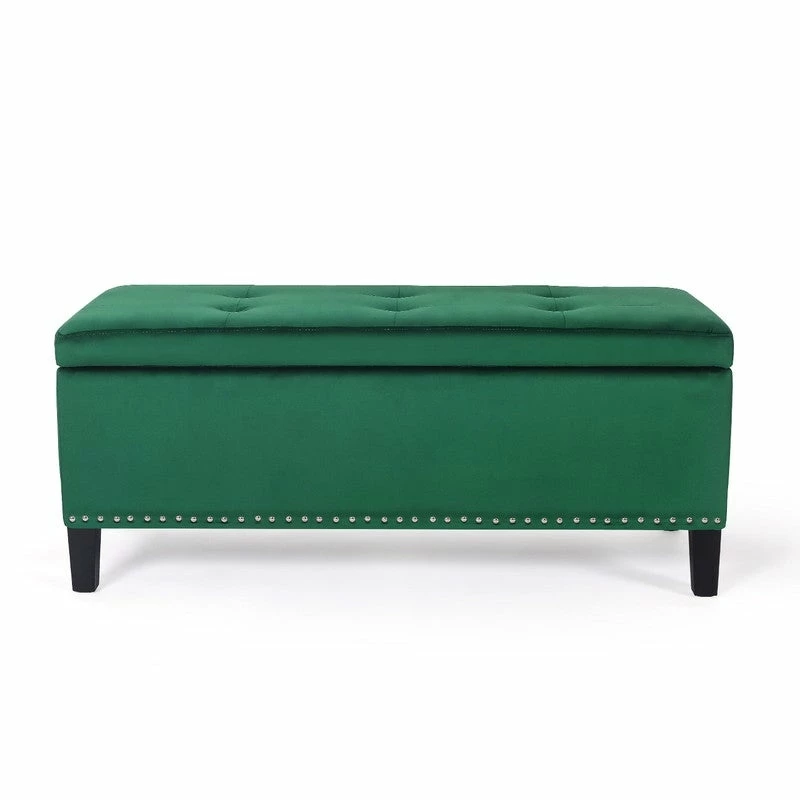 Top 10 π Adeco Velvet Storage Ottoman Bench Tufted Rectangular Footstool π₯ 5 Top 10 π Adeco Velvet Storage Ottoman Bench Tufted Rectangular Footstool π₯ - Image 3