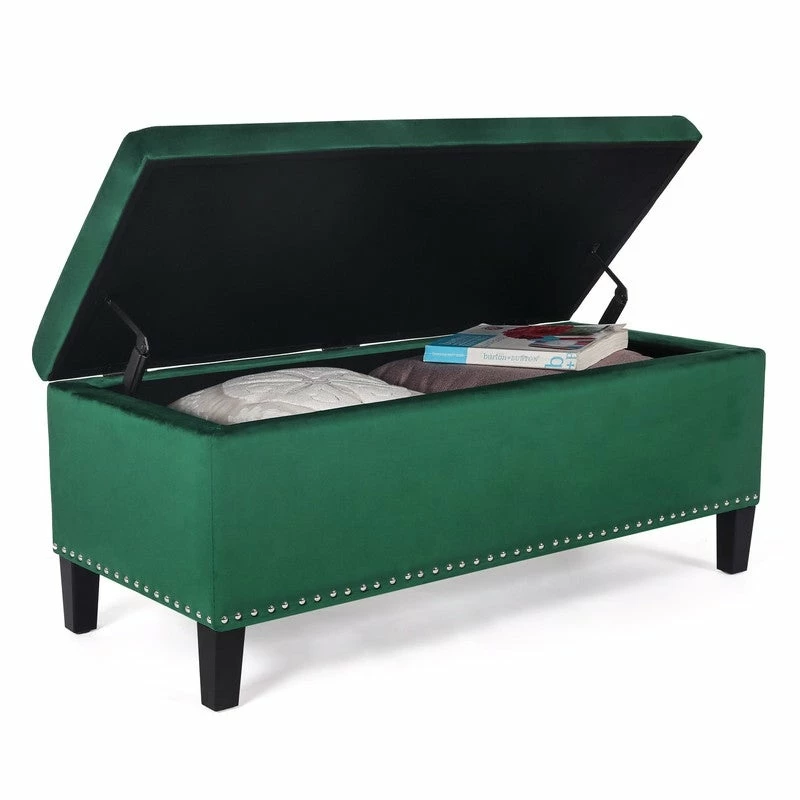 Top 10 π Adeco Velvet Storage Ottoman Bench Tufted Rectangular Footstool π₯ 6 Top 10 π Adeco Velvet Storage Ottoman Bench Tufted Rectangular Footstool π₯ - Image 4