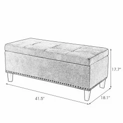 Top 10 π Adeco Velvet Storage Ottoman Bench Tufted Rectangular Footstool π₯ 19 Top 10 π Adeco Velvet Storage Ottoman Bench Tufted Rectangular Footstool π₯ -Adeco Shop Adeco Velvet Storage Ottoman Bench Tufted Rectangular Footstool 8