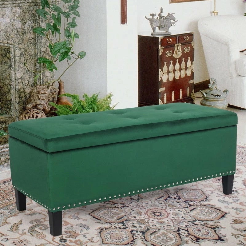 Top 10 π Adeco Velvet Storage Ottoman Bench Tufted Rectangular Footstool π₯ 3 Top 10 π Adeco Velvet Storage Ottoman Bench Tufted Rectangular Footstool π₯