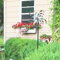 Buy 🛒 Adeco Wind Spinner Outdoor Metal Stake Windmill 🥰 -Adeco Shop Adeco Wind Spinner Outdoor Metal Stake Windmill 2