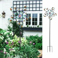 Buy 🛒 Adeco Wind Spinner Outdoor Metal Stake Windmill 🥰
