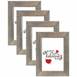Wholesale 💯 Adeco Wood Picture Frame Set Set Of 4- Brown 👏 -Adeco Shop Adeco Wood Picture Frame Set 11