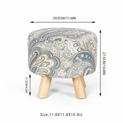 Hot Sale π Adeco Asense Round Ottoman Foot Rest Stool Linen Fabric Padded (Set Of 4) Beige π― 27 Hot Sale π Adeco Asense Round Ottoman Foot Rest Stool Linen Fabric Padded (Set Of 4) Beige π― -Adeco Shop Asense Round Ottoman Foot Rest Stool Linen Fabric Padded 28Set of 429 10
