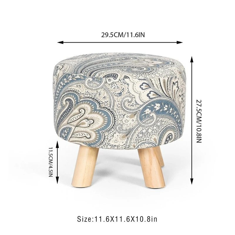 Hot Sale π Adeco Asense Round Ottoman Foot Rest Stool Linen Fabric Padded (Set Of 4) Beige π― 13 Hot Sale π Adeco Asense Round Ottoman Foot Rest Stool Linen Fabric Padded (Set Of 4) Beige π― - Image 11
