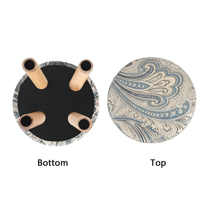Hot Sale π Adeco Asense Round Ottoman Foot Rest Stool Linen Fabric Padded (Set Of 4) Beige π― 14 Hot Sale π Adeco Asense Round Ottoman Foot Rest Stool Linen Fabric Padded (Set Of 4) Beige π― - Image 12