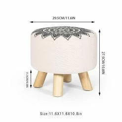 Hot Sale π Adeco Asense Round Ottoman Foot Rest Stool Linen Fabric Padded (Set Of 4) Beige π― 20 Hot Sale π Adeco Asense Round Ottoman Foot Rest Stool Linen Fabric Padded (Set Of 4) Beige π― -Adeco Shop Asense Round Ottoman Foot Rest Stool Linen Fabric Padded 28Set of 429 3