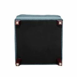 Top 10 👍 Adeco Square Blue Storage Ottoman 🎁 -Adeco Shop Copper Grove Dorado Square Blue Storage Ottoman 6