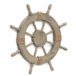 Cheap 🎁 Adeco Large Marine Ship Wheel Nautical Decor 🎁 -Adeco Shop Large Marine Ship Wheel Nautical Decor 6