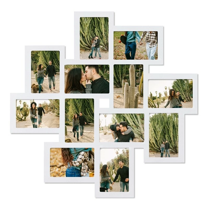 Outlet ๐คฉ Adeco White Wall Collage Frame With Twelve 4x6-inch Openings ๐ 8 Outlet ๐คฉ Adeco White Wall Collage Frame With Twelve 4x6-inch Openings ๐ - Image 6