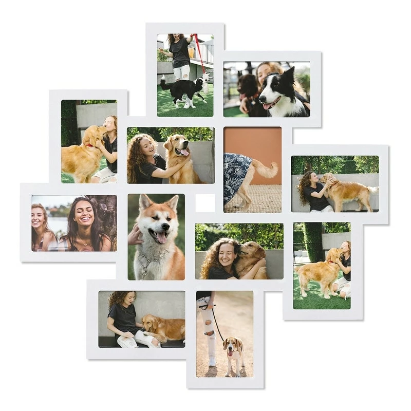 Outlet ๐คฉ Adeco White Wall Collage Frame With Twelve 4x6-inch Openings ๐ 10 Outlet ๐คฉ Adeco White Wall Collage Frame With Twelve 4x6-inch Openings ๐ - Image 8