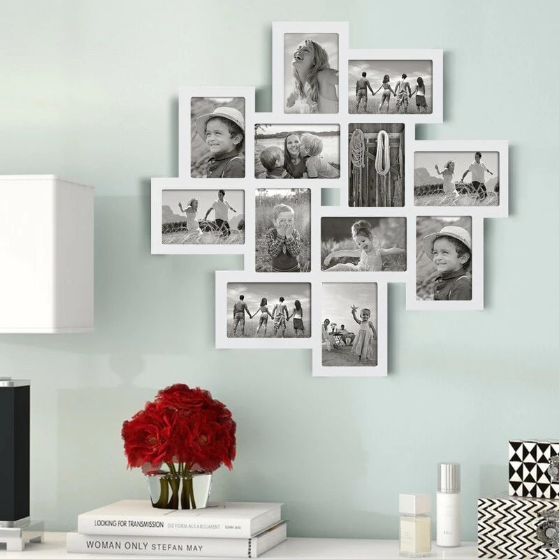 Outlet ๐คฉ Adeco White Wall Collage Frame With Twelve 4x6-inch Openings ๐ 3 Outlet ๐คฉ Adeco White Wall Collage Frame With Twelve 4x6-inch Openings ๐